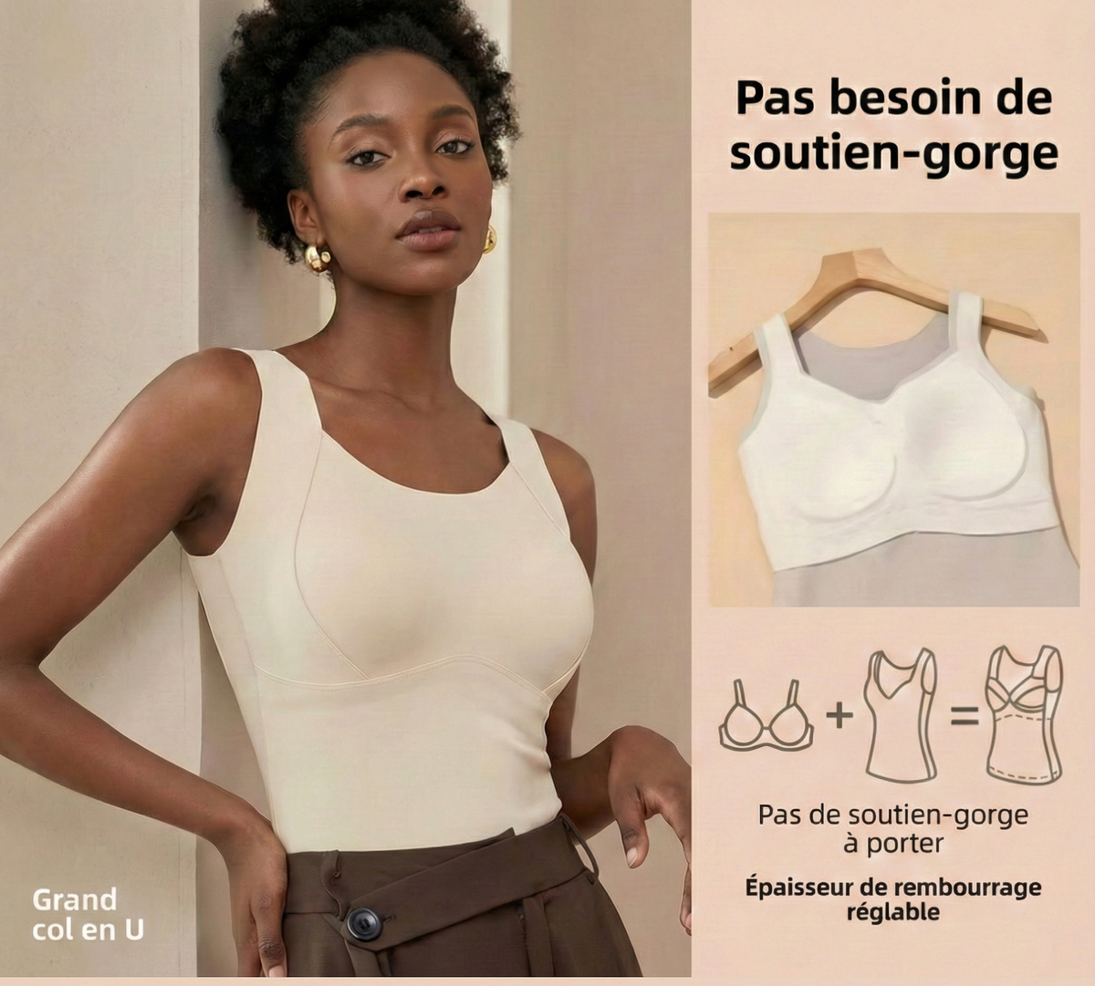 Débardeur avec soutien-gorge intégré