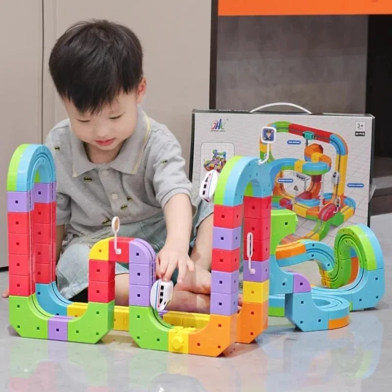 Jouet de Circuit de Train Cubique – Développer l’intelligence et la créativité de votre enfant